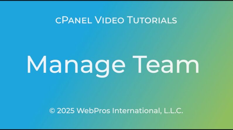 ManageTeam interface